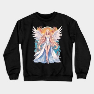 Heavenly Grace Anime Angel Girl Crewneck Sweatshirt